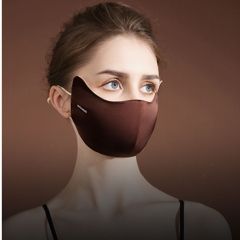 NOWMI防晒口罩真丝专业防紫外线女轻薄面罩开车神器桑蚕丝脸罩