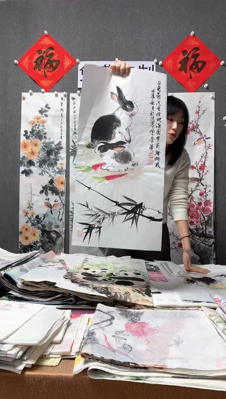 【闪购商品】国画沈常滨 省美协 四尺四开68*34cm