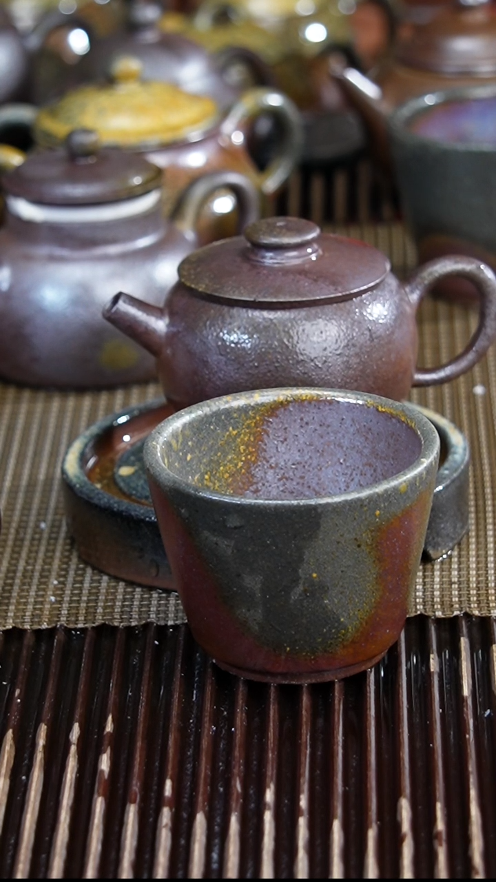 茶壶紫砂柴烧 巨轮