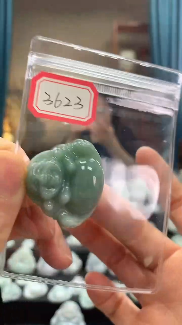 颈饰未镶嵌翡翠佛公3623