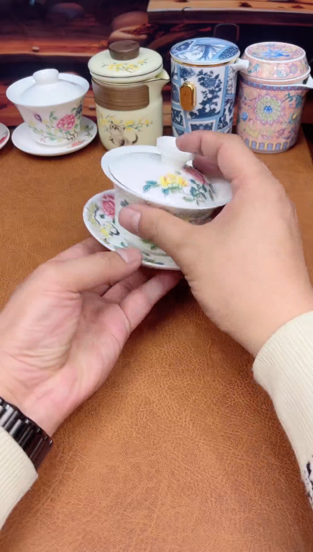 【闪购商品】陶瓷茶具摆件茶叶罐