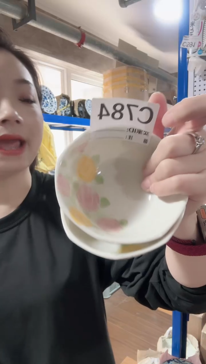 瓷片全新高端瓷器伊陶10cm碗两只C784