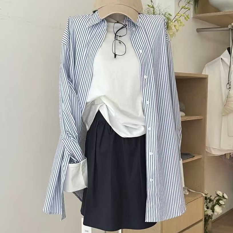 【甜酒女装】直播链接 实体店新款韩系衬衫