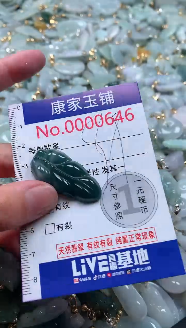 【闪购商品】翡翠吊坠(不含链)未镶嵌646