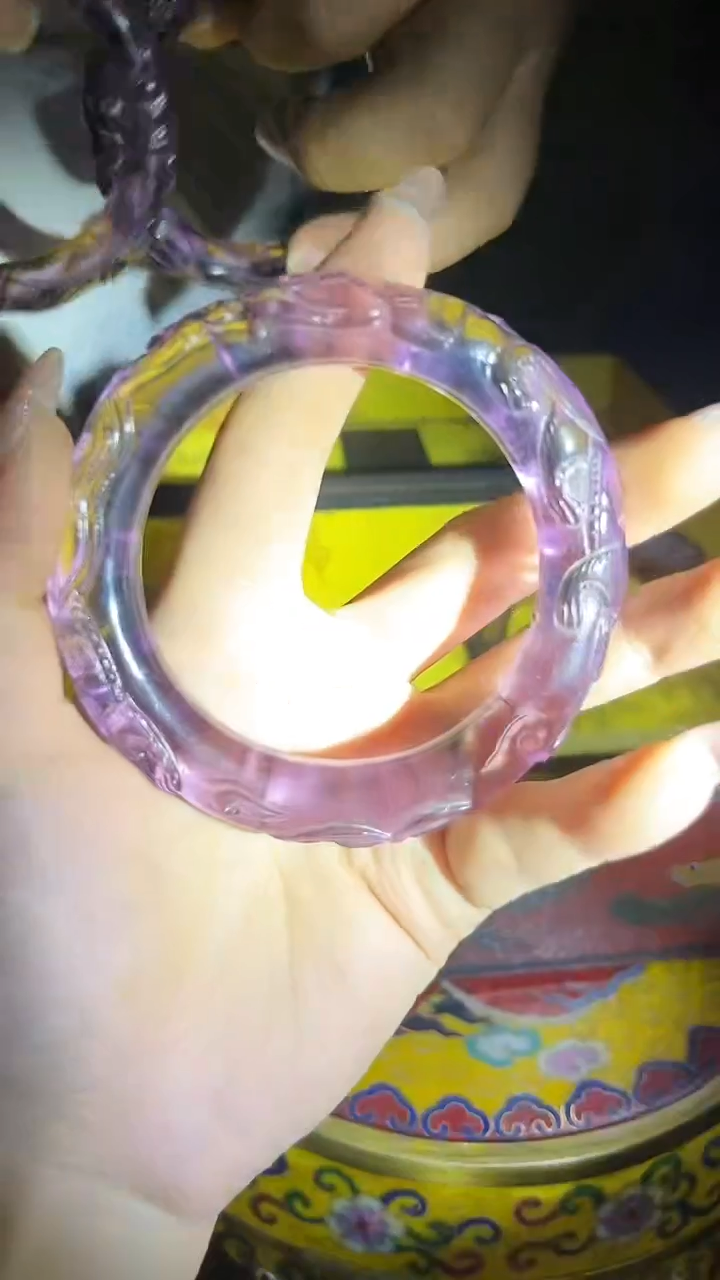 琉璃DIY镯子.紫.1只.........