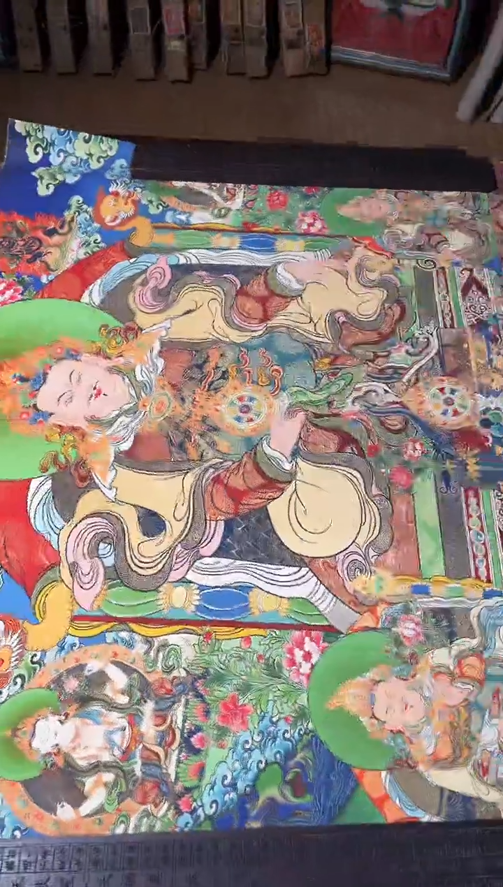 装裱画卷轴画的的帅帅tk