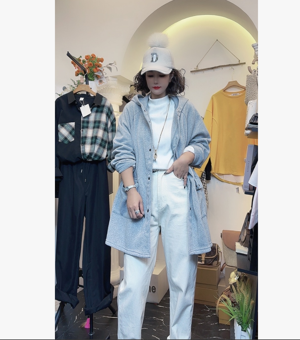 D25 102102 新款连帽宽松显瘦休闲百搭外套