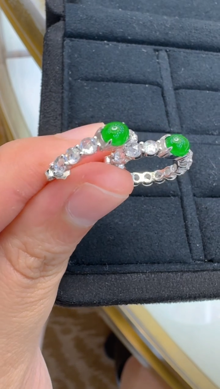 【闪购商品】翡翠耳饰银S925镶嵌多样性团购发一件