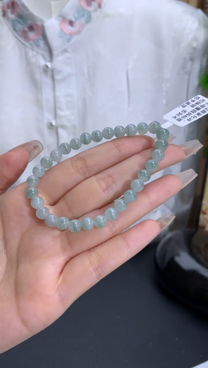 【闪购商品】翡翠手链未镶嵌卡6.1mm