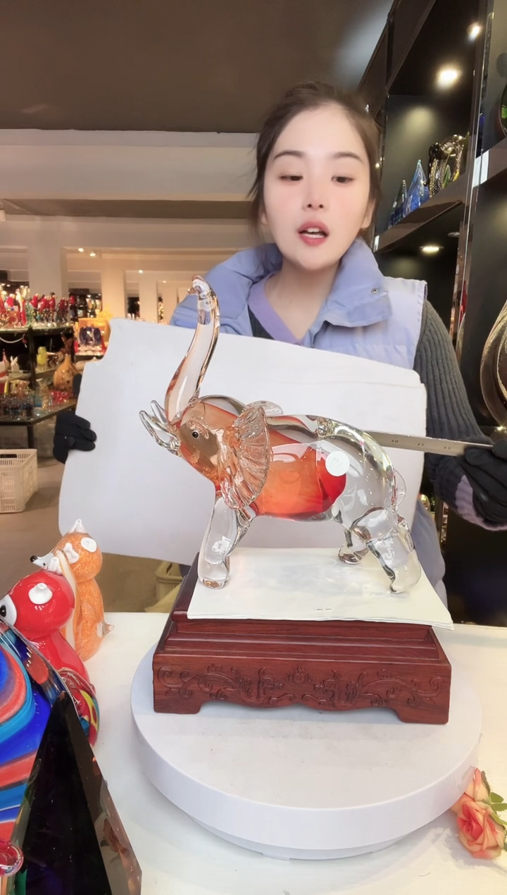 【闪购商品】茶盏琉璃摆件家居摆件