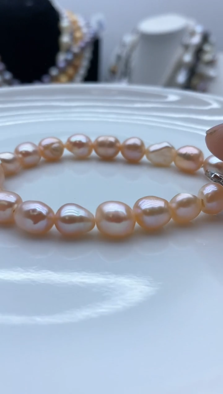 【闪购商品】淡水珍珠颈饰钛钢4