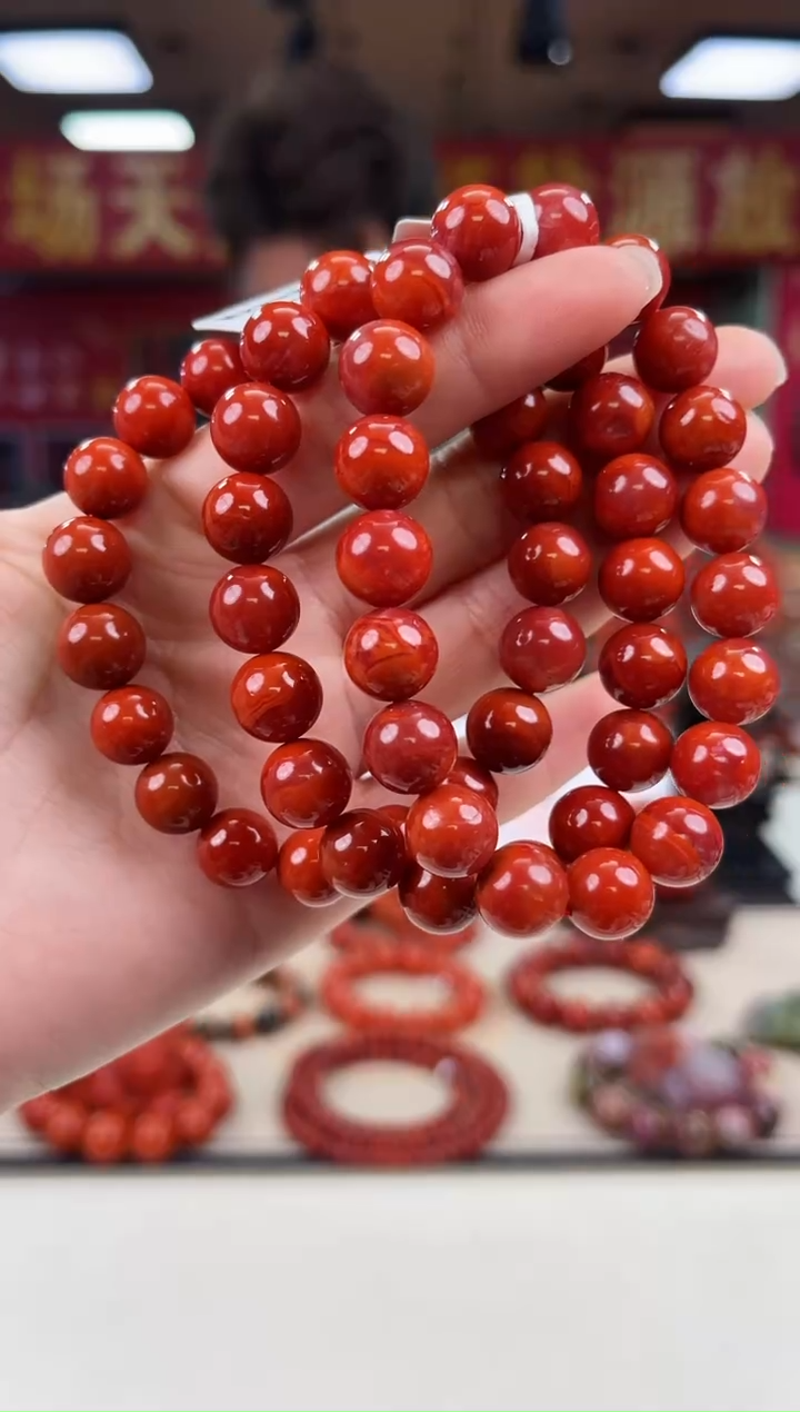 未镶嵌瓦西手串10+南红玛瑙（多样式发其一）