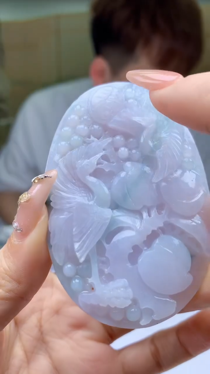 【闪购商品】定制翡翠未镶嵌4868ty-毛货挂件82