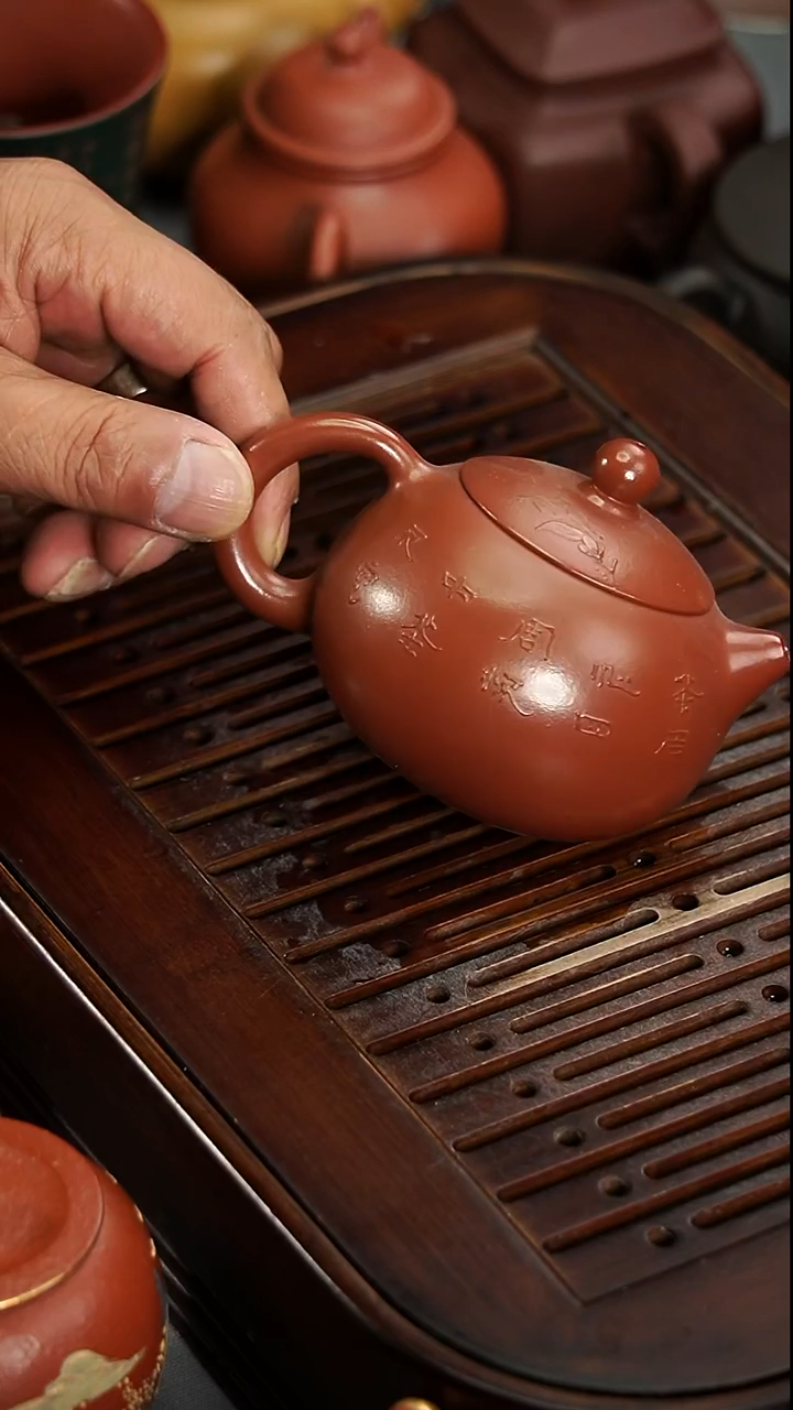 茶壶紫砂宜兴紫砂柴烧西施壶150毫升