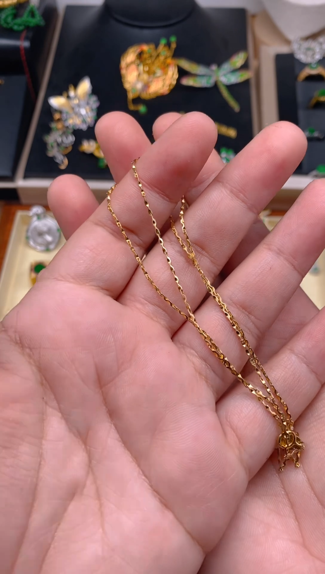 【闪购商品】翡翠吊坠(不含链)银S925镶嵌针式链