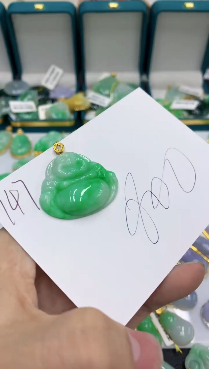 【闪购商品】翡翠颈饰18K金镶嵌号链接11111