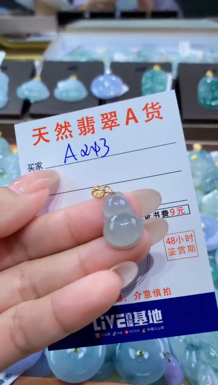 颈饰未镶嵌翡翠天然缅甸翡翠A货挂件 