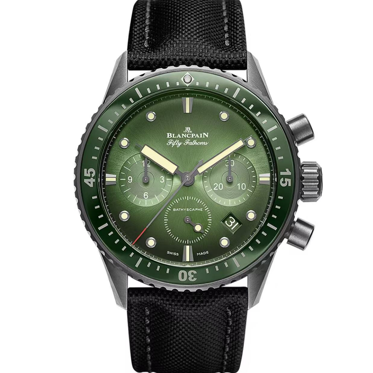 99新 宝珀 哈奢馆/名表/宝珀极光绿5200/40mm/全套