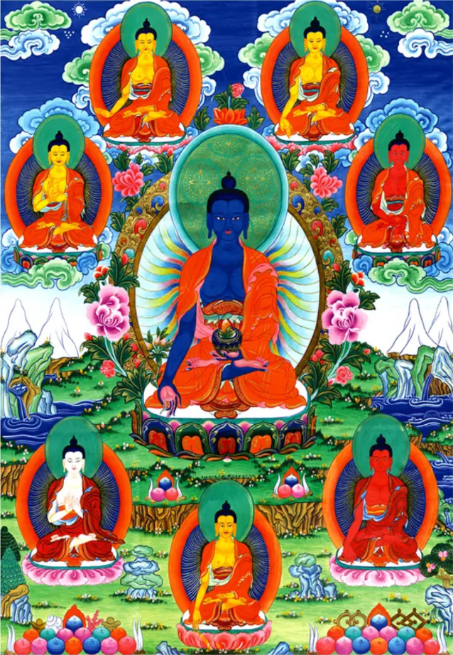 唐卡药师琉璃光如来TK16155