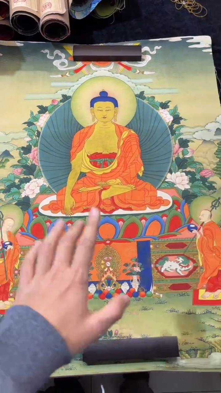 装裱画唐卡藏艺阁手绘作品TK16081