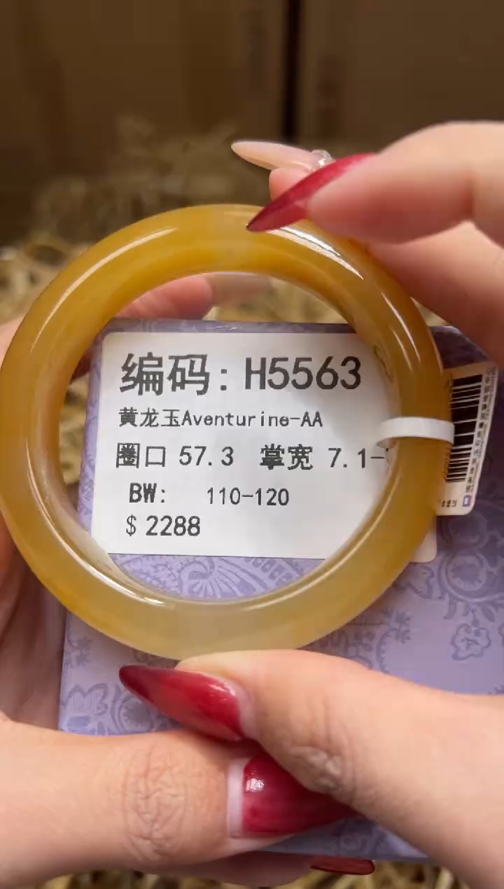 未镶嵌手镯石英质玉H5563