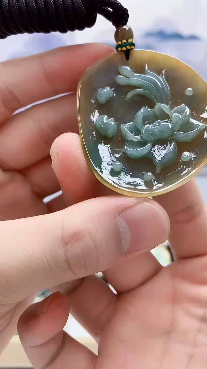 定制翡翠未镶嵌5028bb-毛货挂件93