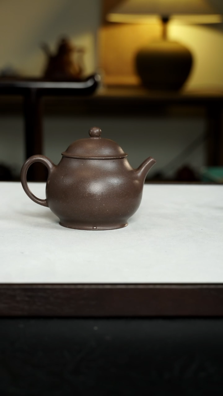 【闪购商品】紫砂茶壶180CC天青泥高潘壶