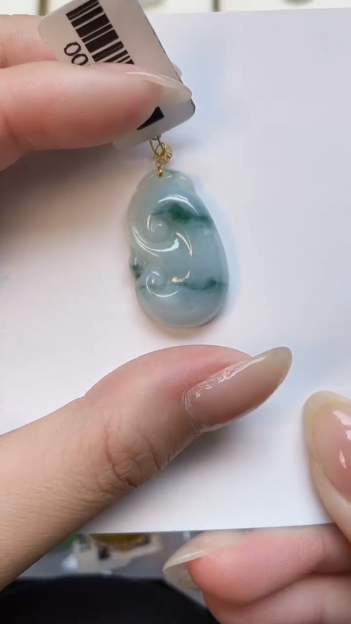 【闪购商品】翡翠颈饰18K金镶嵌00000000