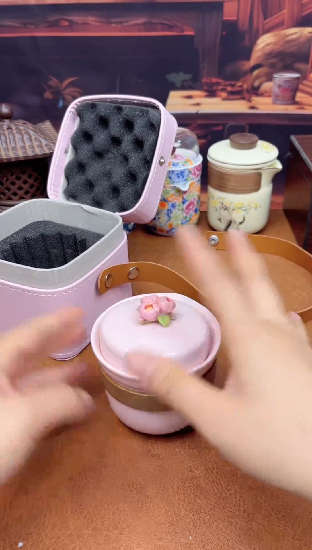 【闪购商品】陶瓷茶具摆件茶叶罐