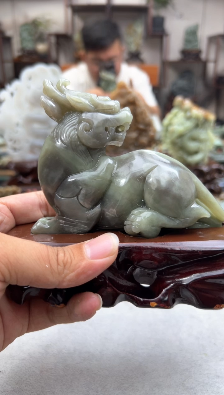 和田玉未镶嵌摆件1