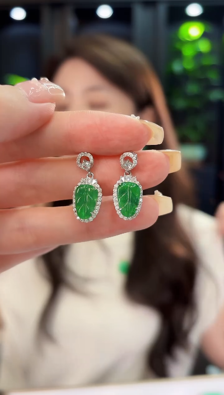 翡翠未镶嵌耳饰缅料A货/多样性发货/一件