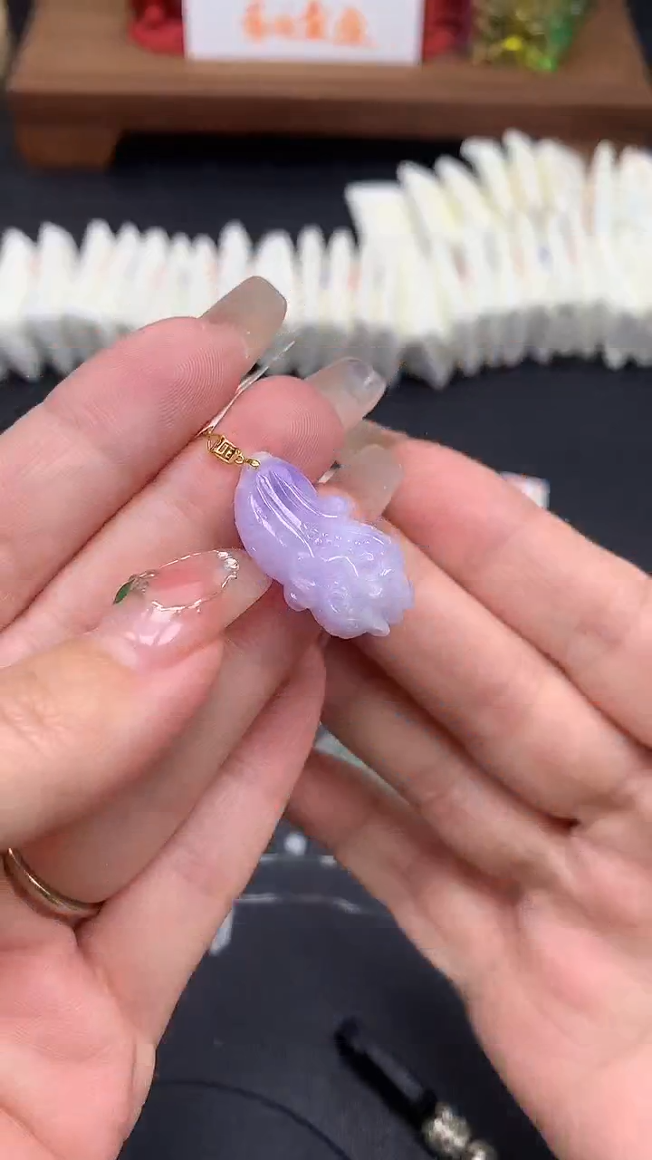 【闪购商品】翡翠吊坠(不含链)18K金镶嵌MS160466