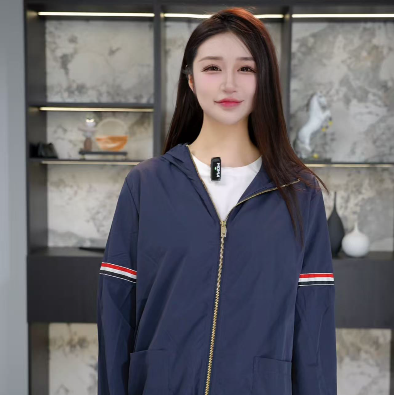 【goolu专属】秋季新款长袖户外织带夹克休闲百搭连帽防晒衣外套