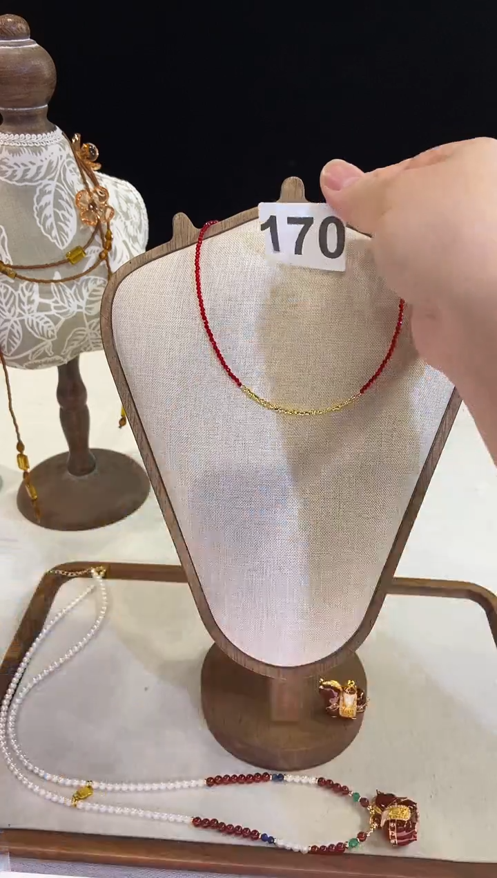 项链钛钢淡水珍珠170