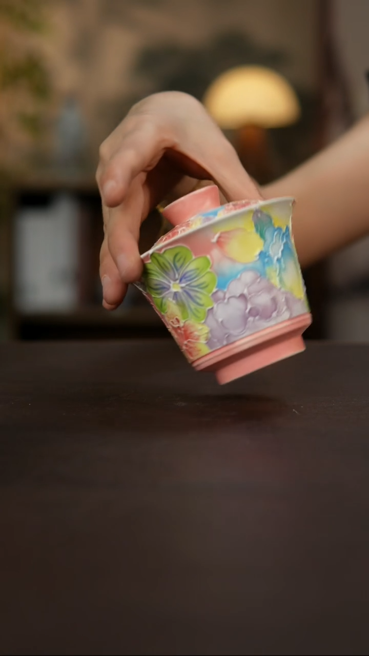 杯景德镇陶瓷杯碗柴烧多人