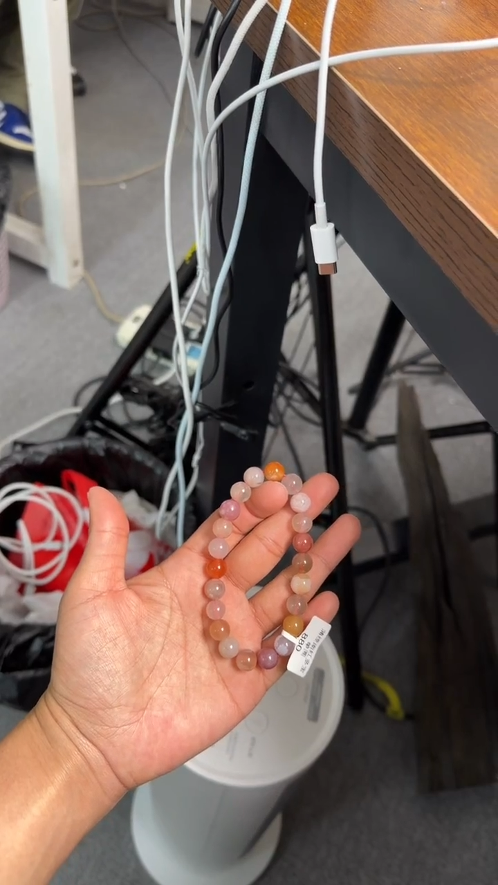 未镶嵌手链南红玛瑙保山原矿无优化南红多宝8-9mm单圈手串