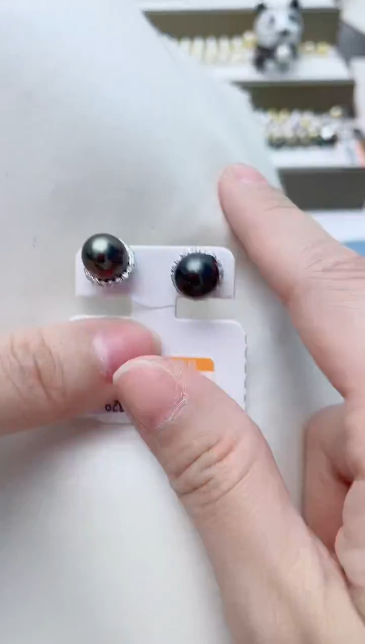 【闪购商品】海水珍珠耳饰银S925镶嵌A162