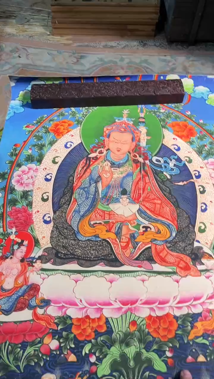 卷轴画卷轴画天天的唐卡tk16