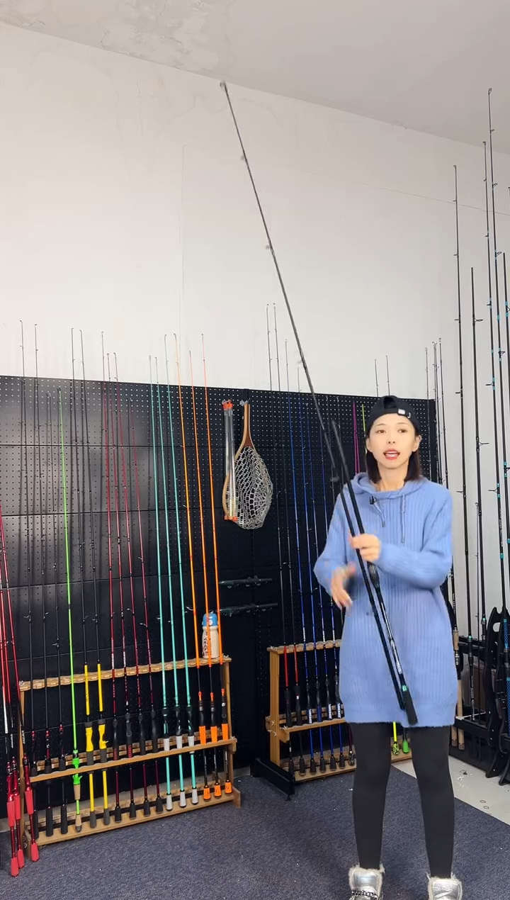 3m碳素绿松三节竿3米直柄（瑕疵尾货竿，没有售后，介意勿拍）