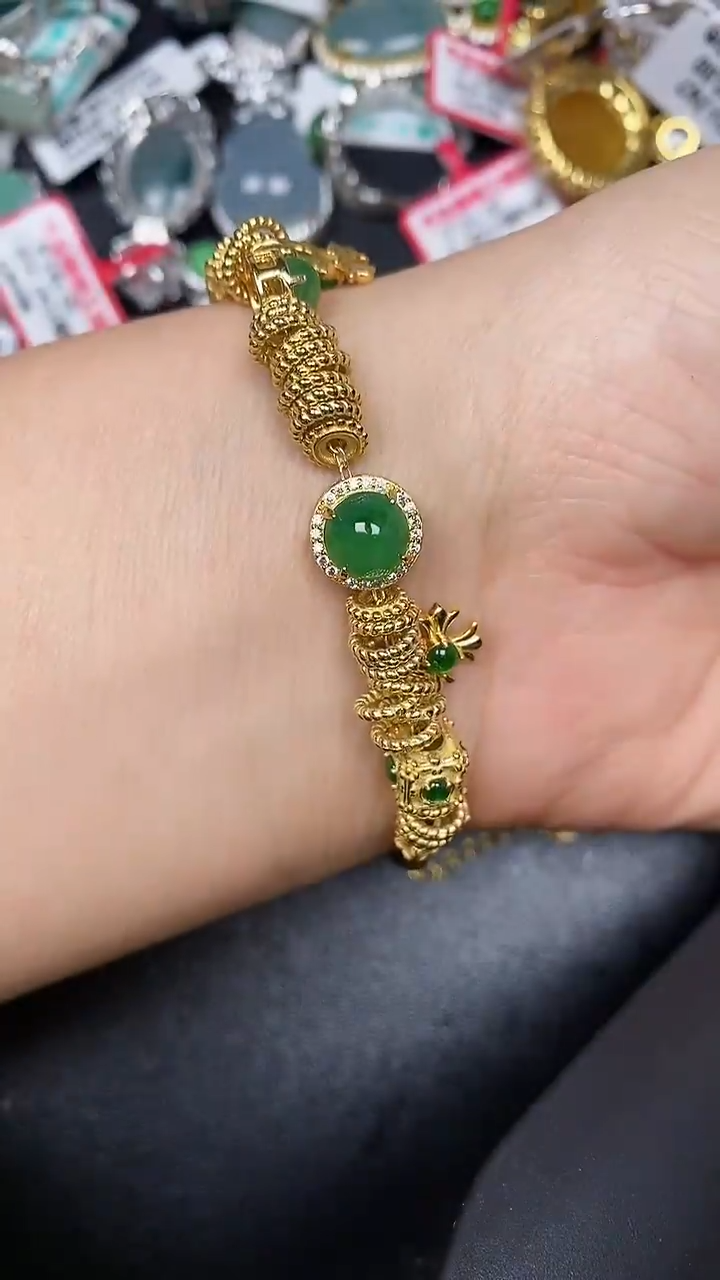 银S925镶嵌戒指翡翠1650