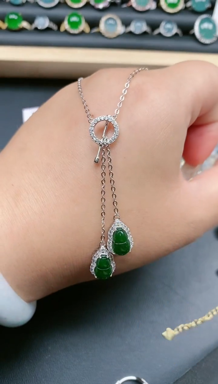 翡翠银S925镶嵌颈饰1111111111