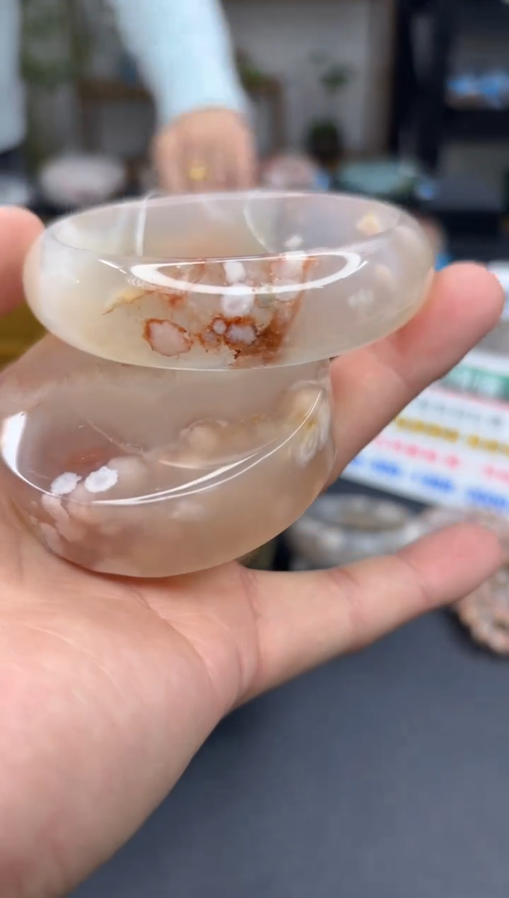 【闪购商品】石英质玉手镯未镶嵌A1299(62圈赠送镯心)