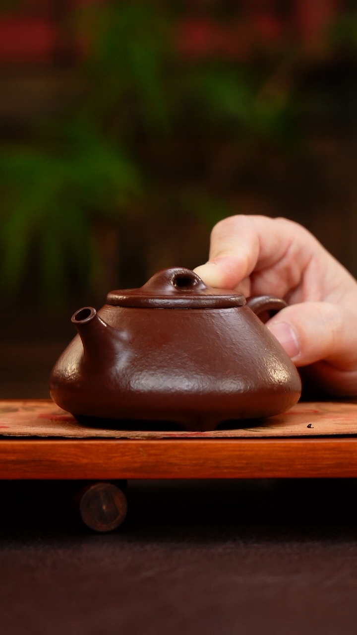 茶壶紫砂紫袍玉砂 心舟石瓢 