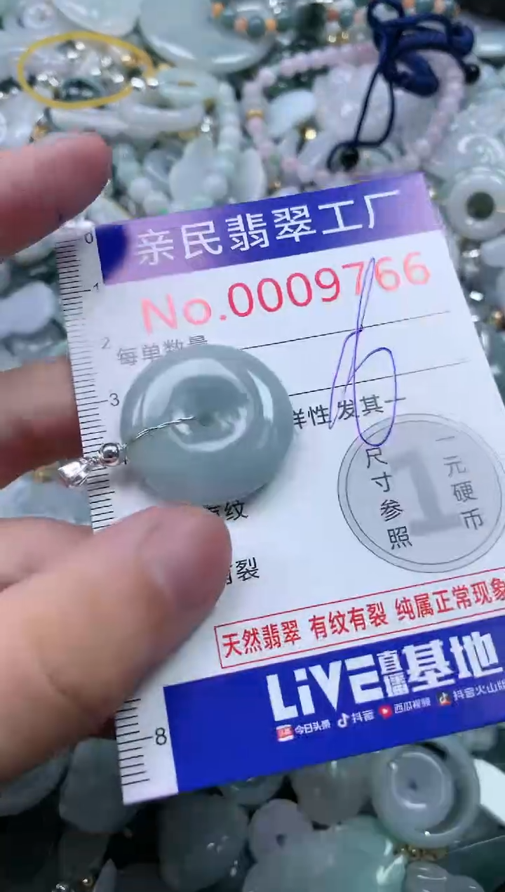 翡翠未镶嵌吊坠(不含链)9766