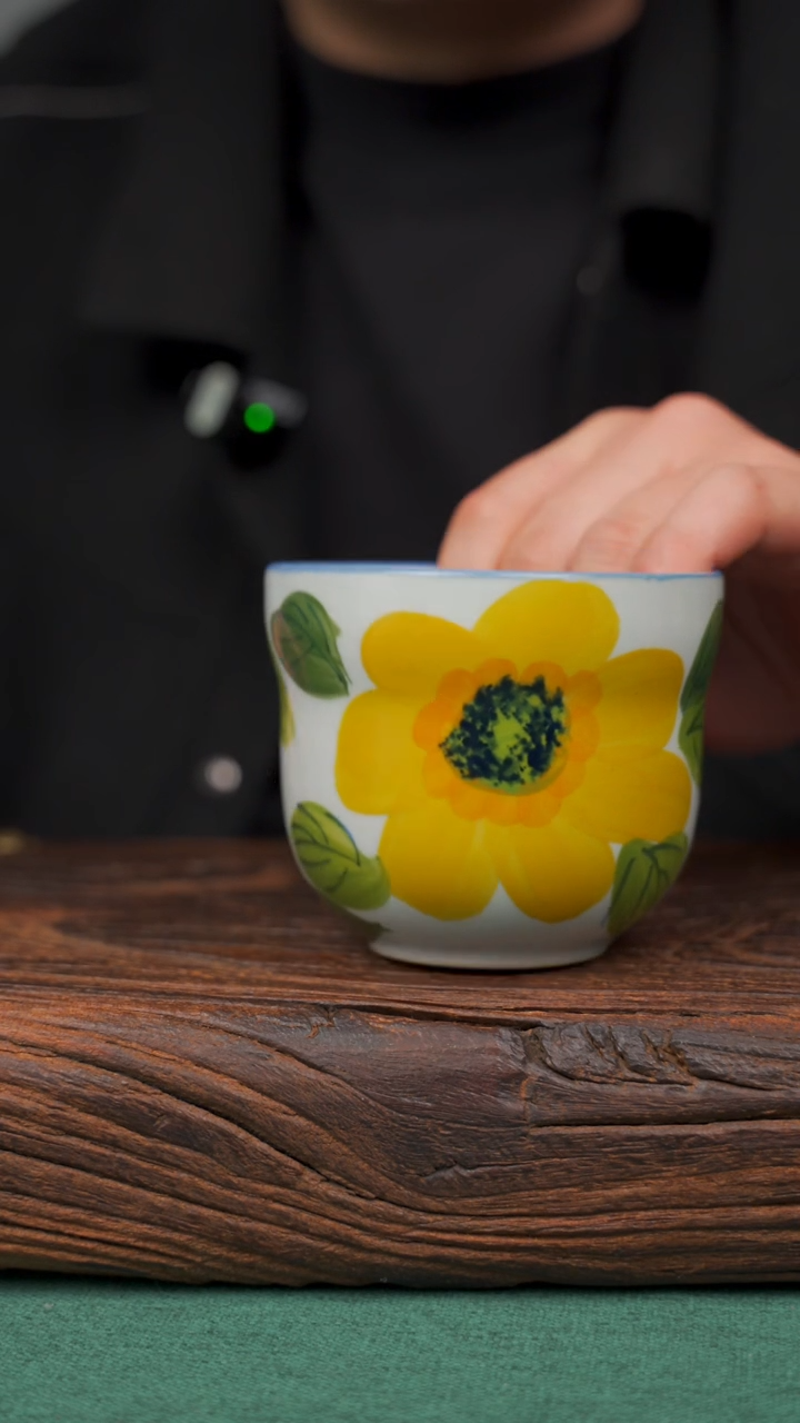 【闪购商品】瓷片52寻一缕瓷香杯釉下手工手绘瓷器