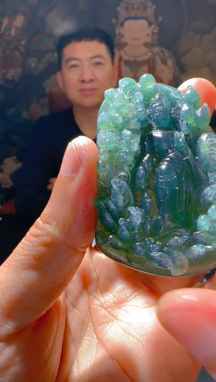 【闪购商品】定制翡翠未镶嵌L-@@QJSXJ220089