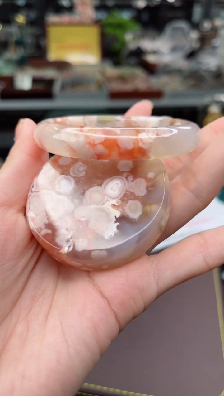 【闪购商品】石英质玉手镯未镶嵌56圈口（赠品镯心）S9224301