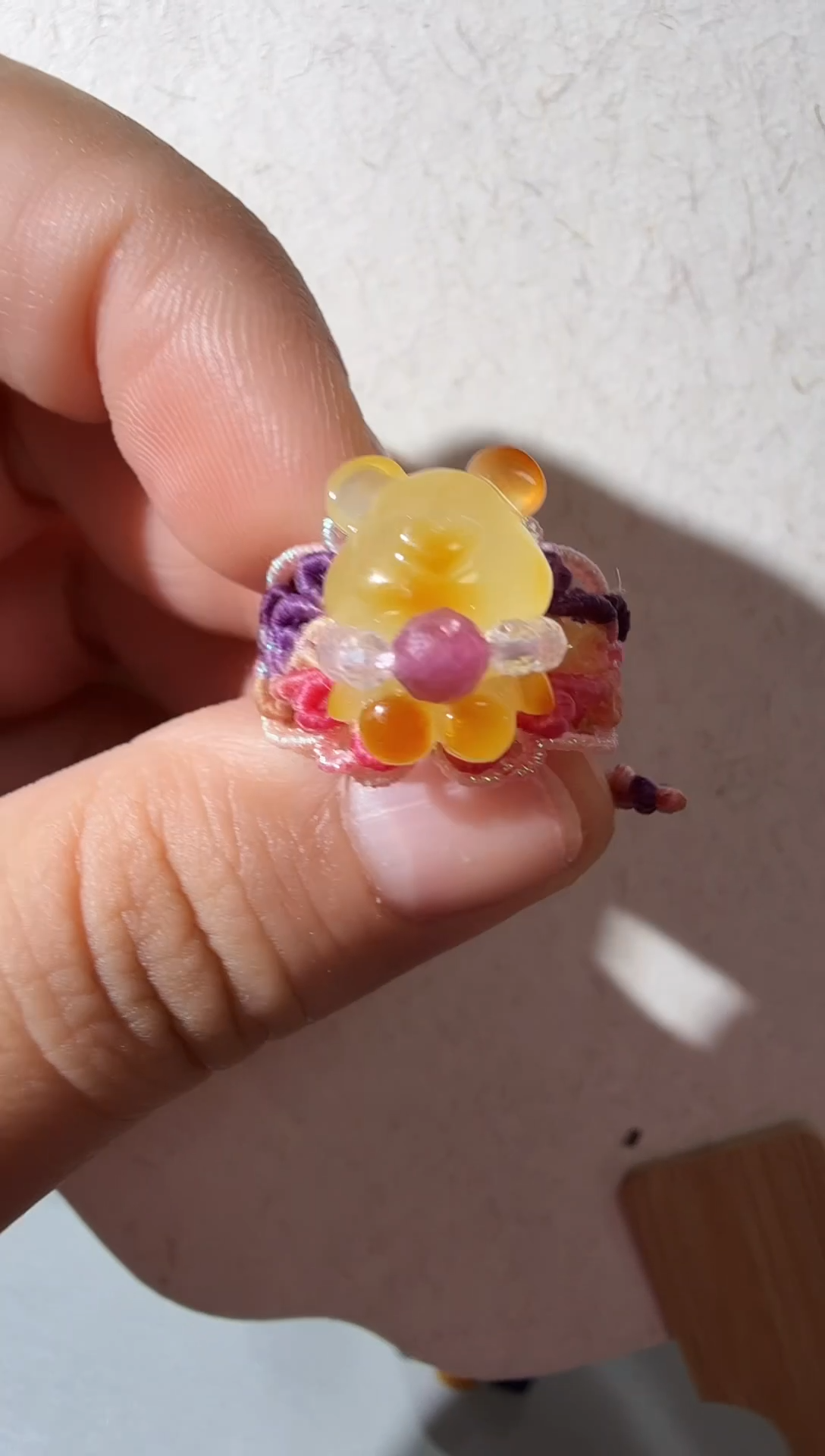 未镶嵌蜜蜡戒指蜜蜡小熊戒指