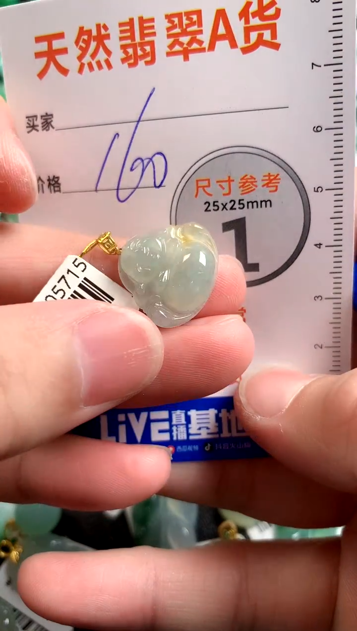 【闪购商品】翡翠颈饰18K金镶嵌1067761399