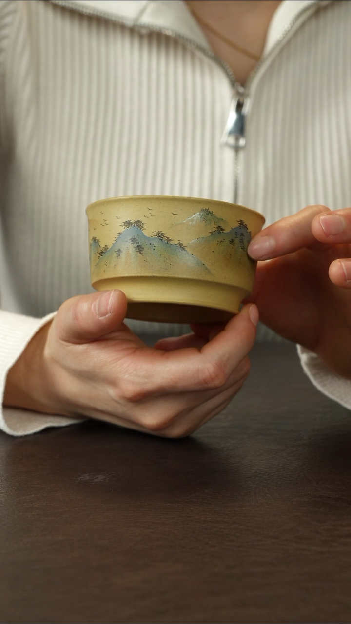 茶杯紫砂本绿 汉中杯 150cc